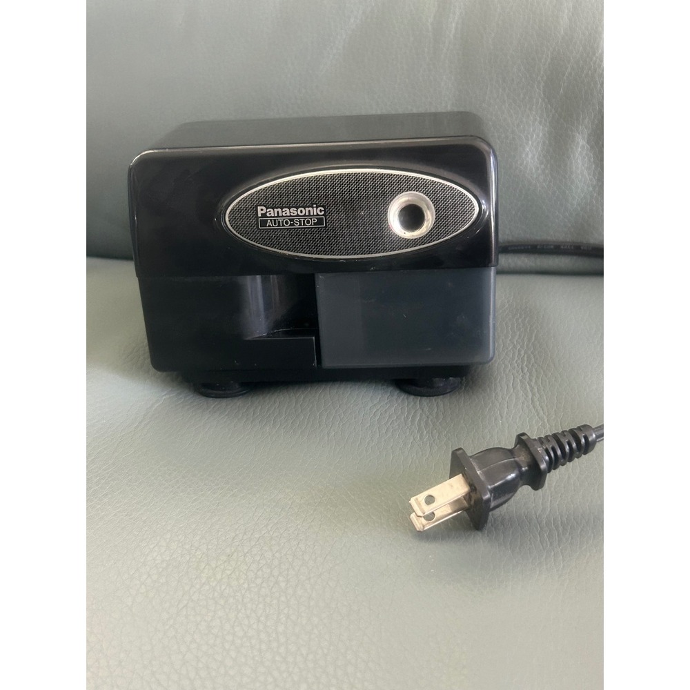 Panasonic KP-310 Electric Pencil Sharpener Auto-Stop Black Vintage Office Desk
